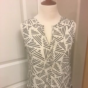 Collective Concepts Tank Top Black and Off-White S